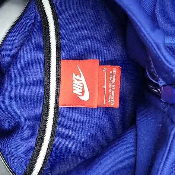 NIKE ▪︎ MEN'S FULL-ZIP BLUE HOODED SWEATSHIRT ▪︎ SIZE L - Picture 7 of 7